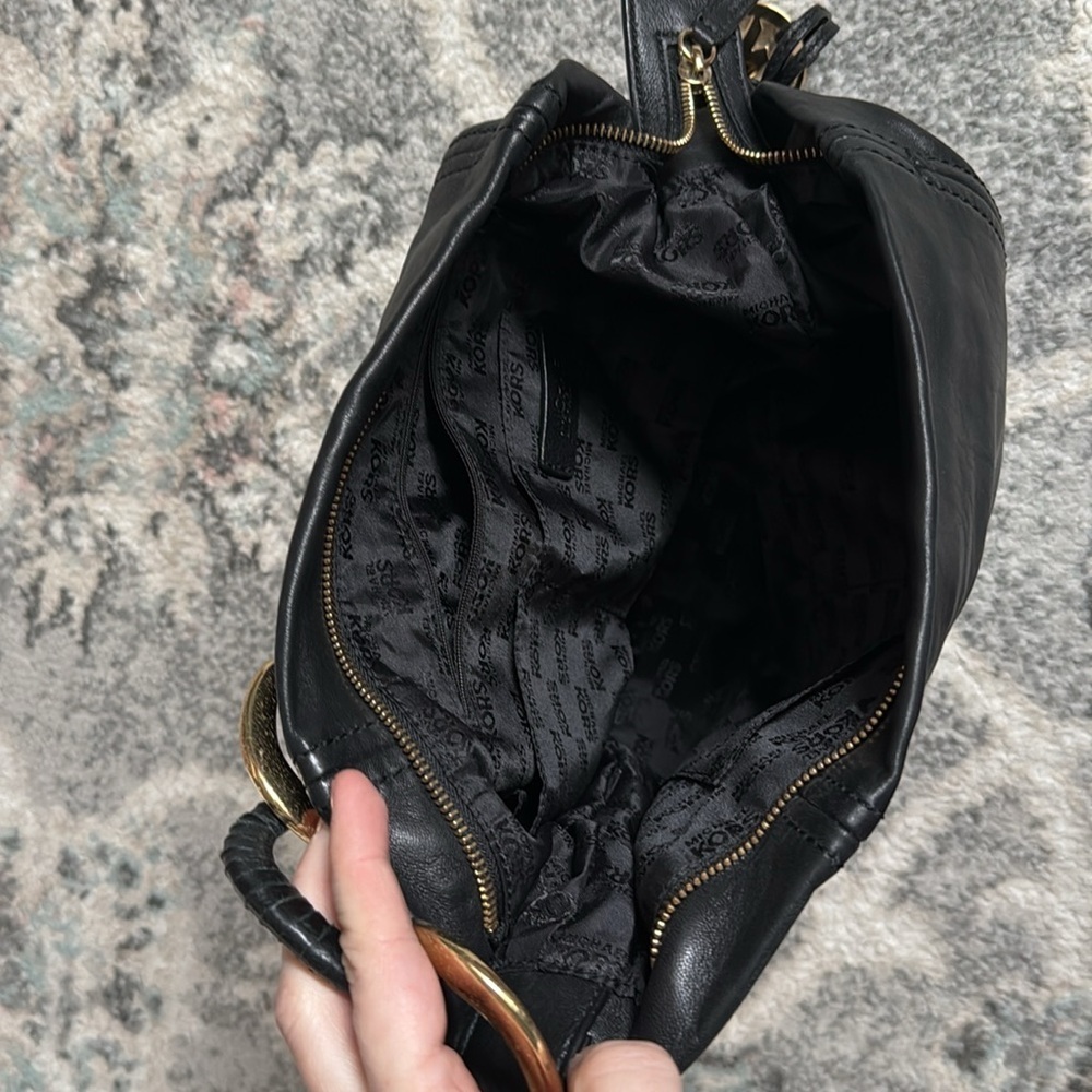 Michael Kors Soft Leather Hobo Shoulder Bag - Picture 11 of 17
